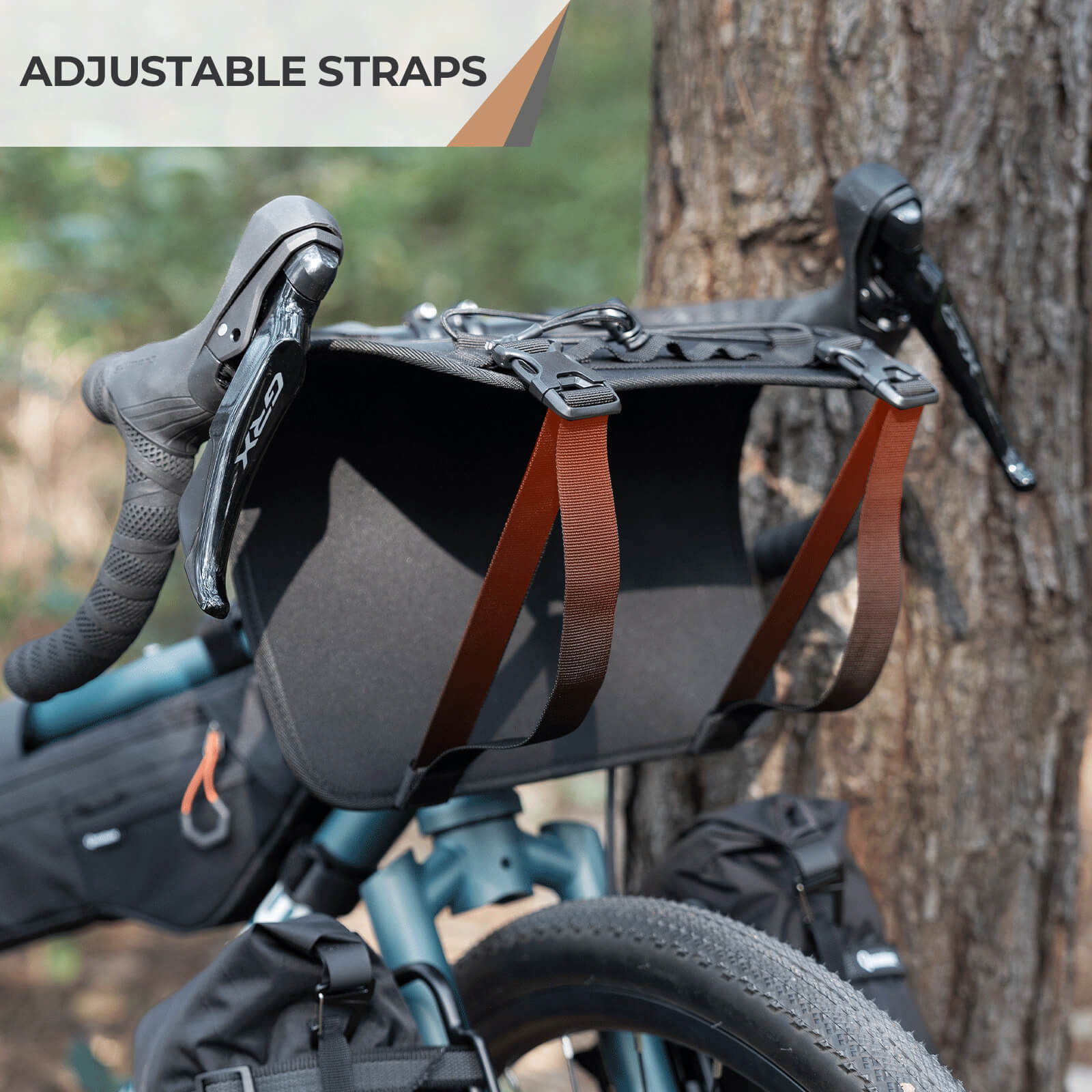 Qunature bikepacking handlebar bag extension rack
#color_black