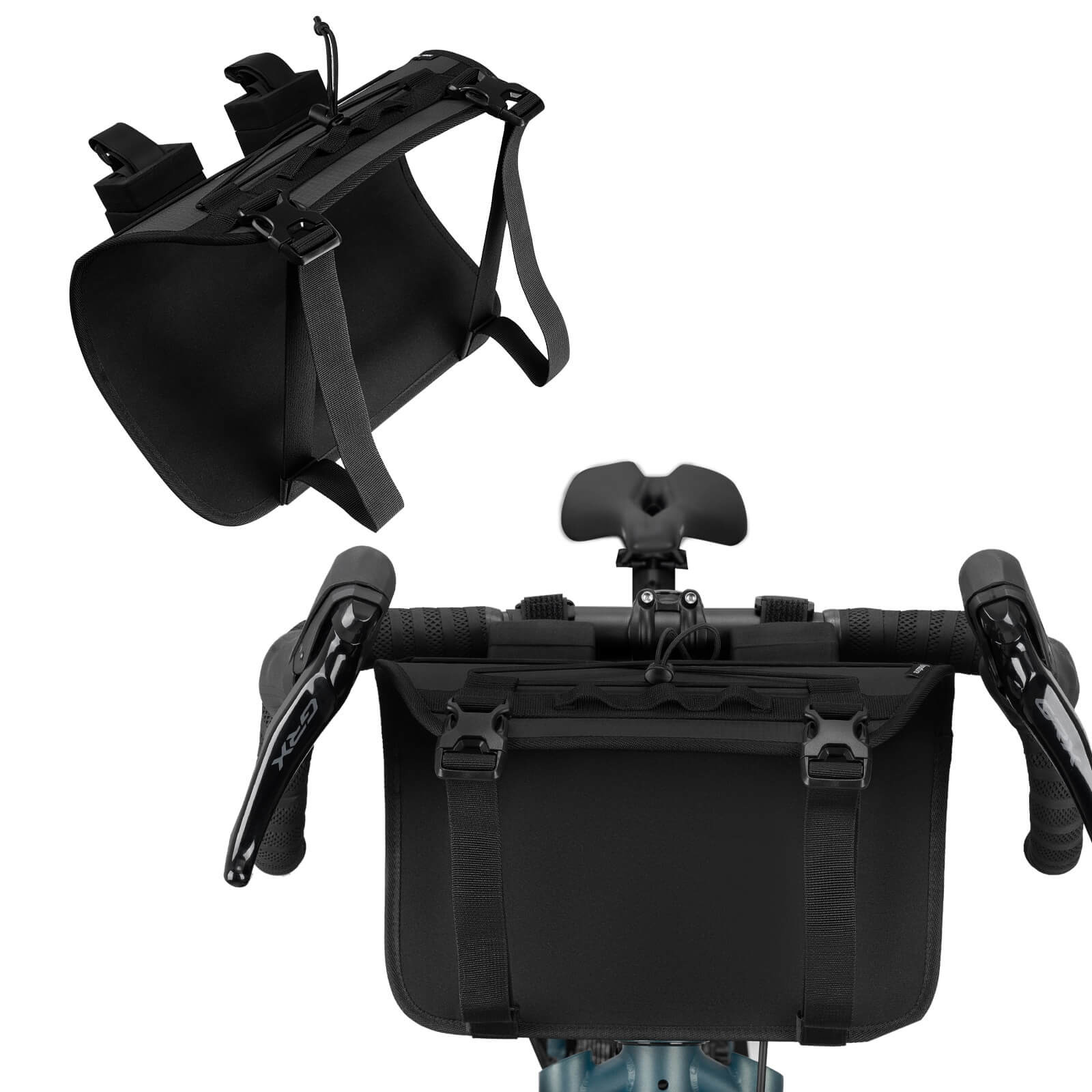 Qunature bikepacking handlebar bag extension rack
#color_black