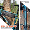 QUNATURE large capacity bikepacking frame bag for cycling and climbing