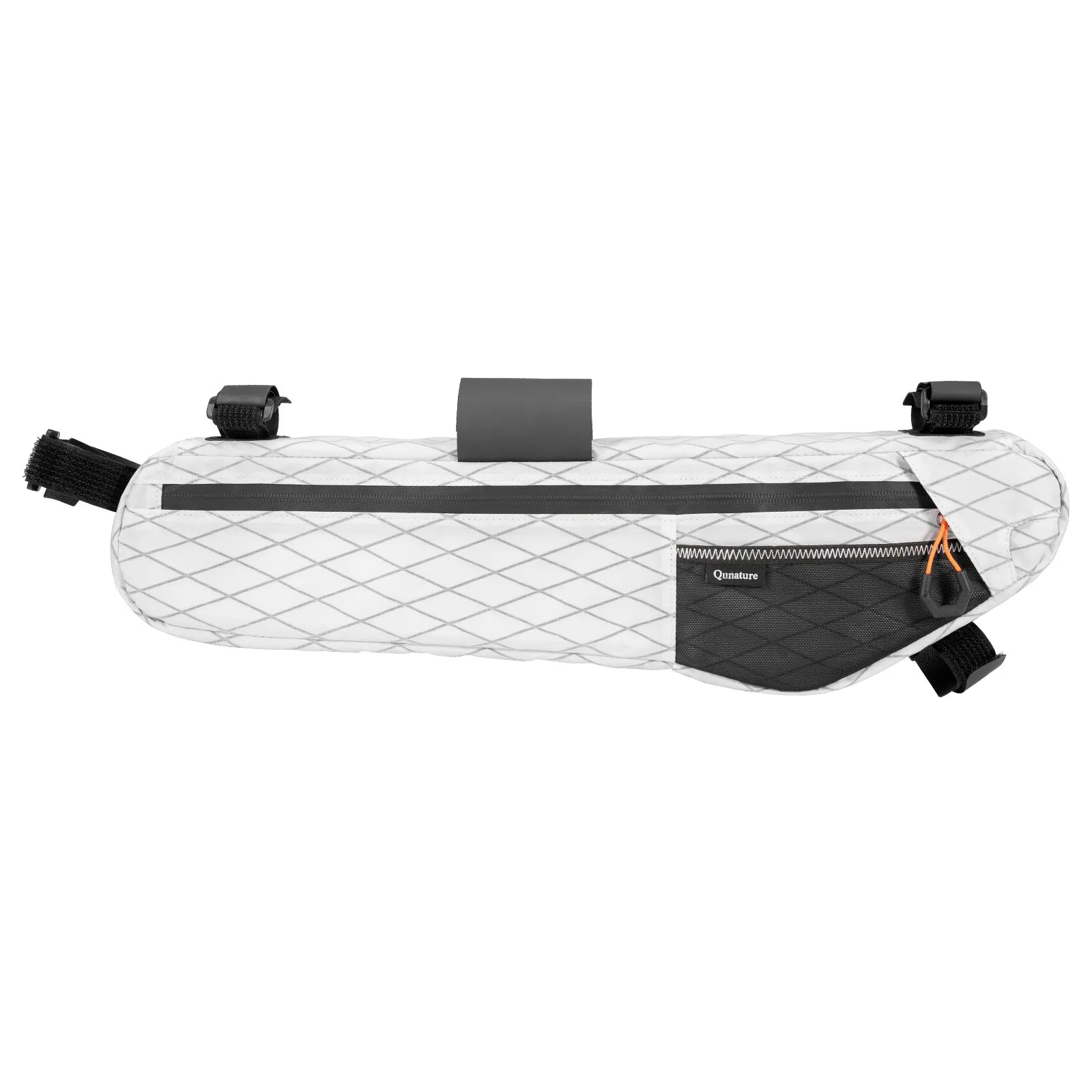 QUNATURE large capacity bikepacking frame bag for cycling and climbing
#color_white