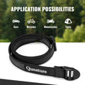 qunature durable outdoor tie down strap for camping and hiking