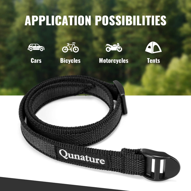 qunature durable outdoor tie down strap for camping and hiking