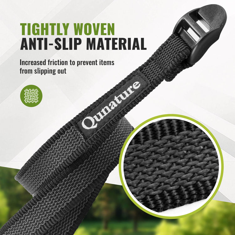 qunature durable outdoor tie down strap for camping and hiking