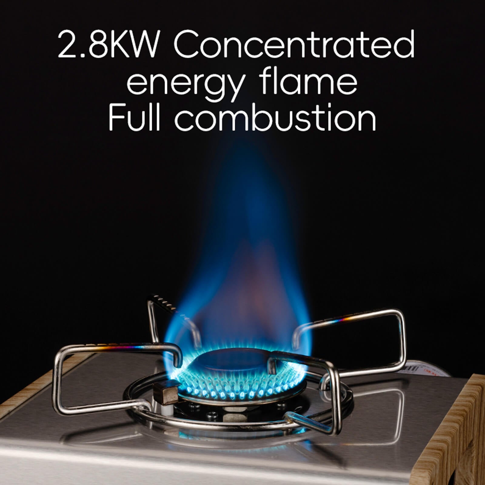 Qunature camping mini gas stove portable for outdoor cooking and travel.