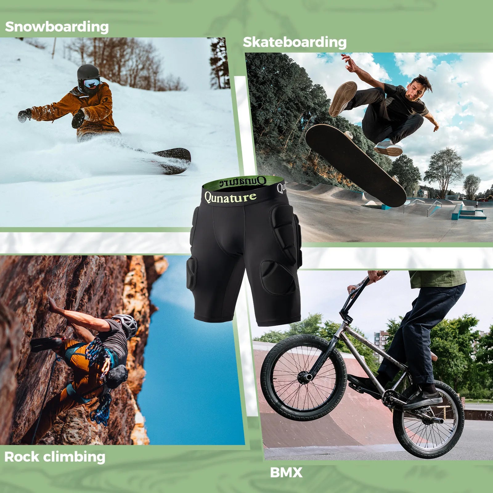 ROCKBROS EVA padded ski hip protectors and protective shorts for snowboarding