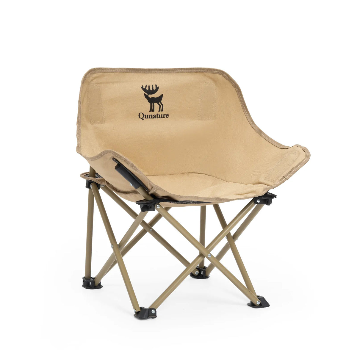Qunature kids folding camping chair dimensions and packed carry bag size.
#colour_beige