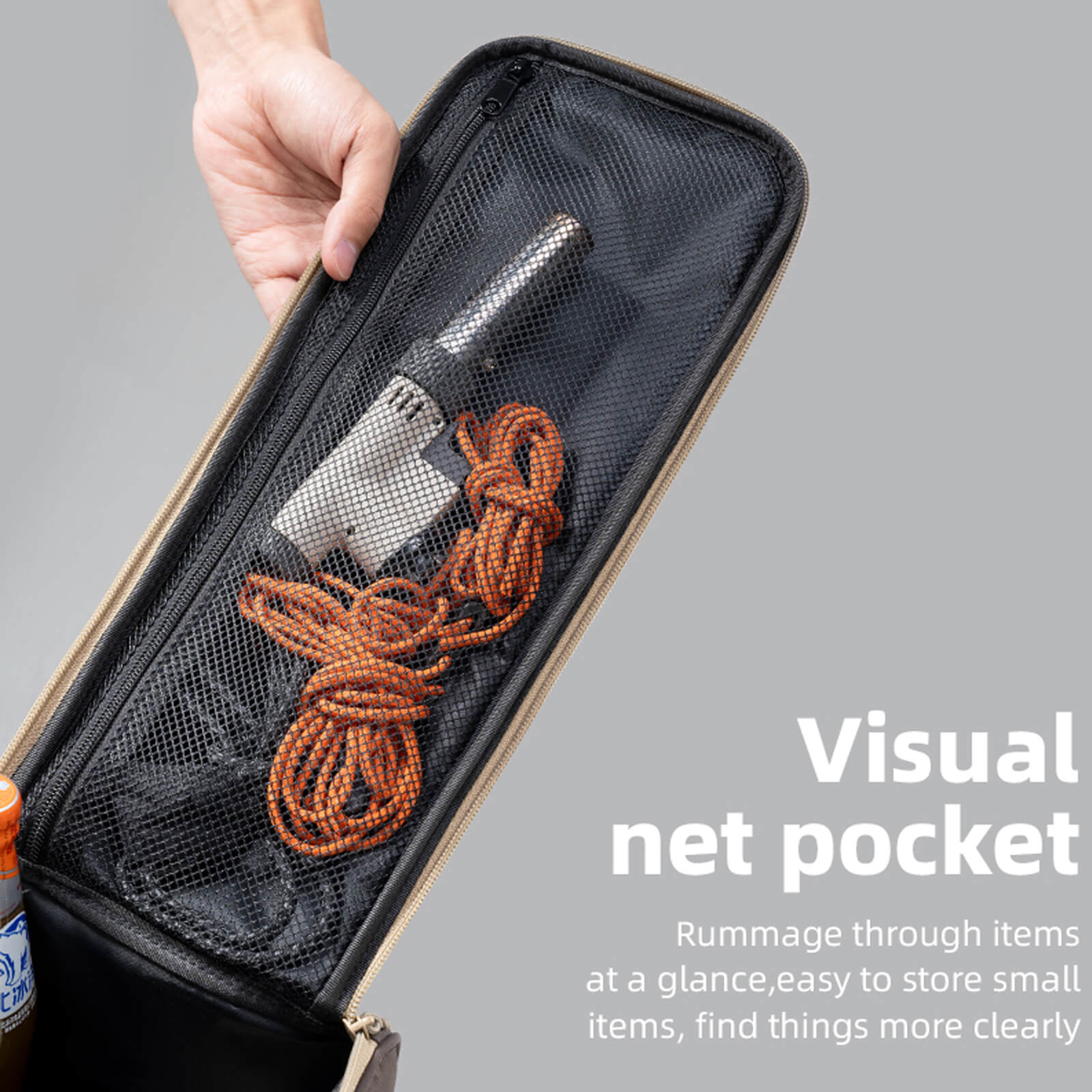 Qunature 18L Outdoor Camping Storage Bag for Gear and Supplies.
#color_brown