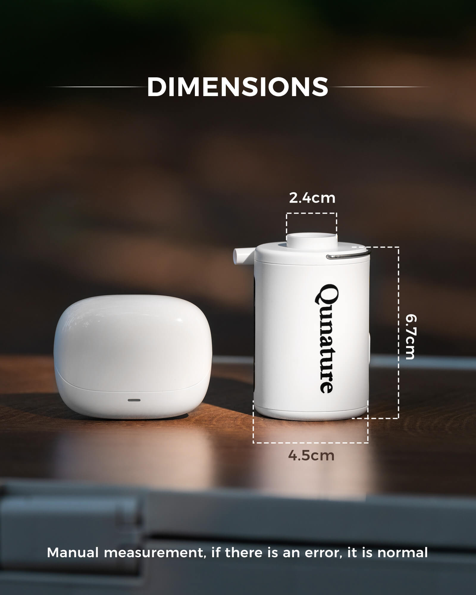 Qunature portable 2-in-1 air pump for inflatable mattress.
#color_grey