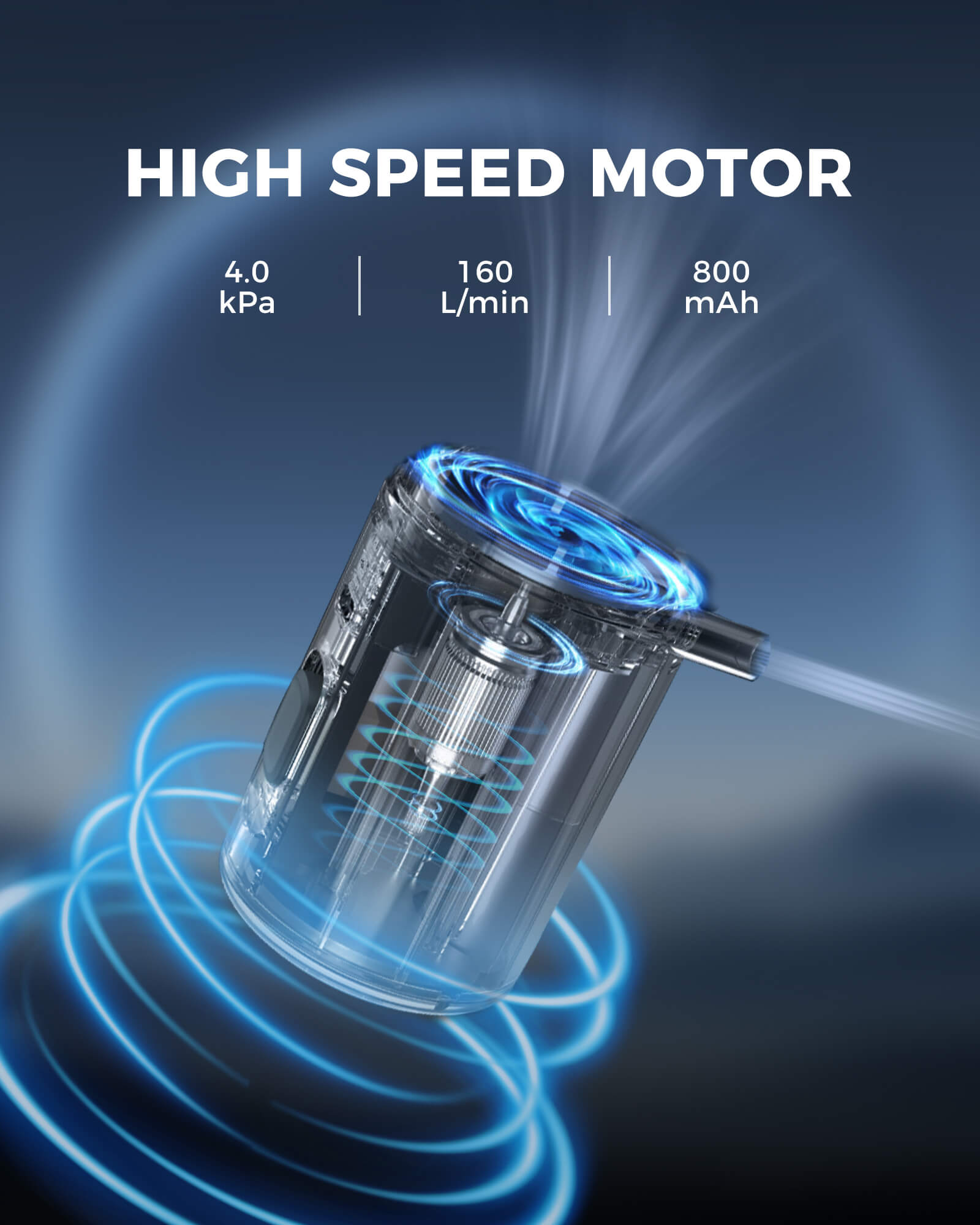 Qunature portable 2-in-1 air pump for inflatable mattress.
#color_white