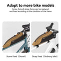 Qunature narrow edge mesh top tube bag bikepacking storage 1L
