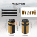 Qunature thermal insulated 1L handlebar bottle bag for bikepacking and long-distance cycling, keeps drinks hot or cold