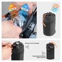 Qunature thermal insulated 1L handlebar bottle bag for bikepacking and long-distance cycling, keeps drinks hot or cold