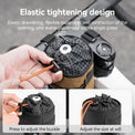 Qunature thermal insulated 1L handlebar bottle bag for bikepacking and long-distance cycling, keeps drinks hot or cold