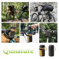 Qunature thermal insulated 1L handlebar bottle bag for bikepacking and long-distance cycling, keeps drinks hot or cold