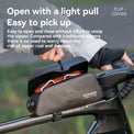 Road to Sky waterproof magnetic bike frame bag, 0.6L to 0.9L capacity