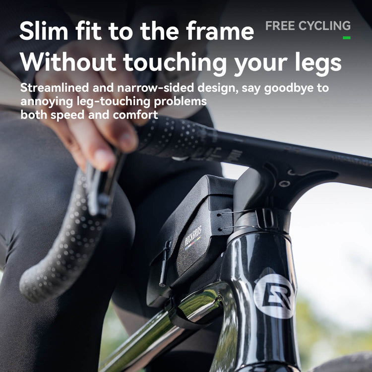 Road to Sky waterproof magnetic bike frame bag, 0.6L to 0.9L capacity