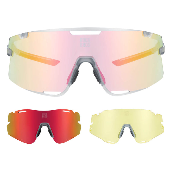 ROCKBROS Road to Sky Photochromatic Cycling Sunglasses - BOUNDLESS, offering advanced photochromic lenses, windproof and sandproof protection, and dynamic light adaptation for an enhanced cycling experience
#color_black
