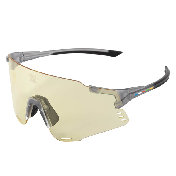 ROCKBROS Road to Sky Photochromatic Cycling Sunglasses - BOUNDLESS, offering advanced photochromic lenses, windproof and sandproof protection, and dynamic light adaptation for an enhanced cycling experience
#color_black