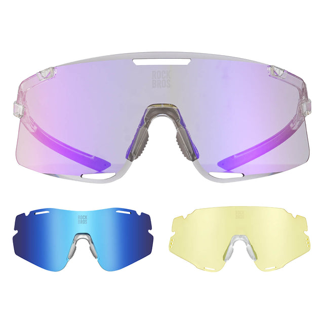 ROCKBROS Road to Sky Photochromatic Cycling Sunglasses - BOUNDLESS, offering advanced photochromic lenses, windproof and sandproof protection, and dynamic light adaptation for an enhanced cycling experience
