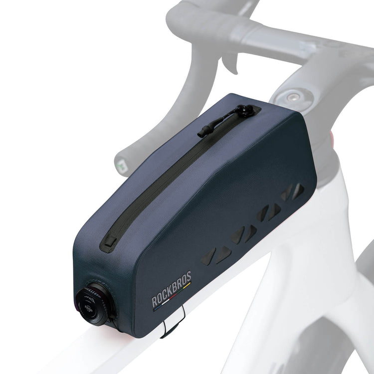 ROCKBROS Road to Sky waterproof top tube bike frame bag AS-142, hard shell front storage bag for road and mountain bikes