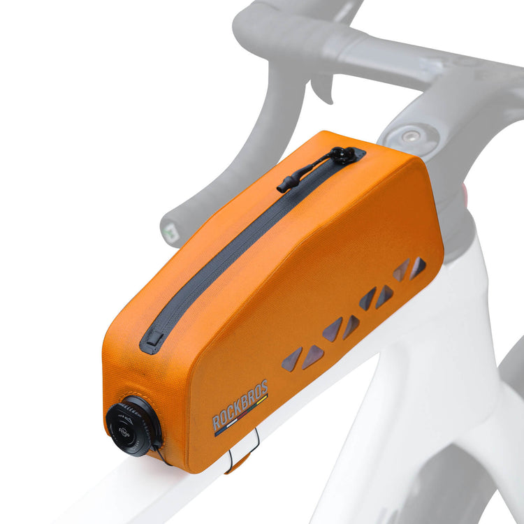 ROCKBROS Road to Sky waterproof top tube bike frame bag AS-142, hard shell front storage bag for road and mountain bikes