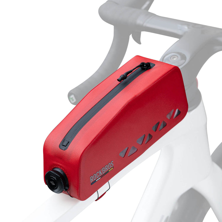 ROCKBROS Road to Sky waterproof top tube bike frame bag AS-142, hard shell front storage bag for road and mountain bikes