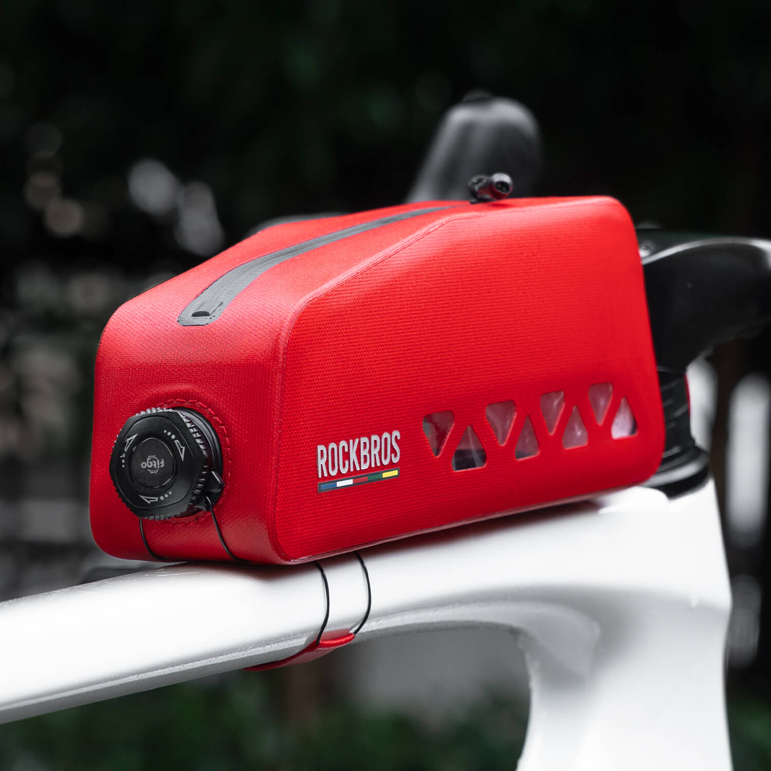 ROCKBROS Road to Sky waterproof top tube bike frame bag AS-142, hard shell front storage bag for road and mountain bikes
#color_red