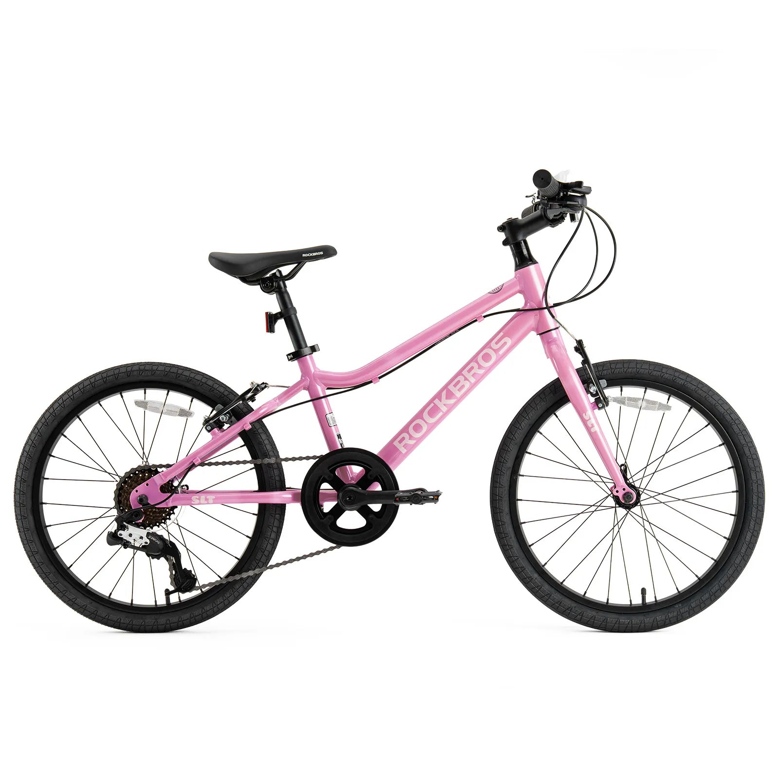 Rockbros 20-inch lightweight aluminum mountain bike suitable for children aged 6-10.
#color_pink