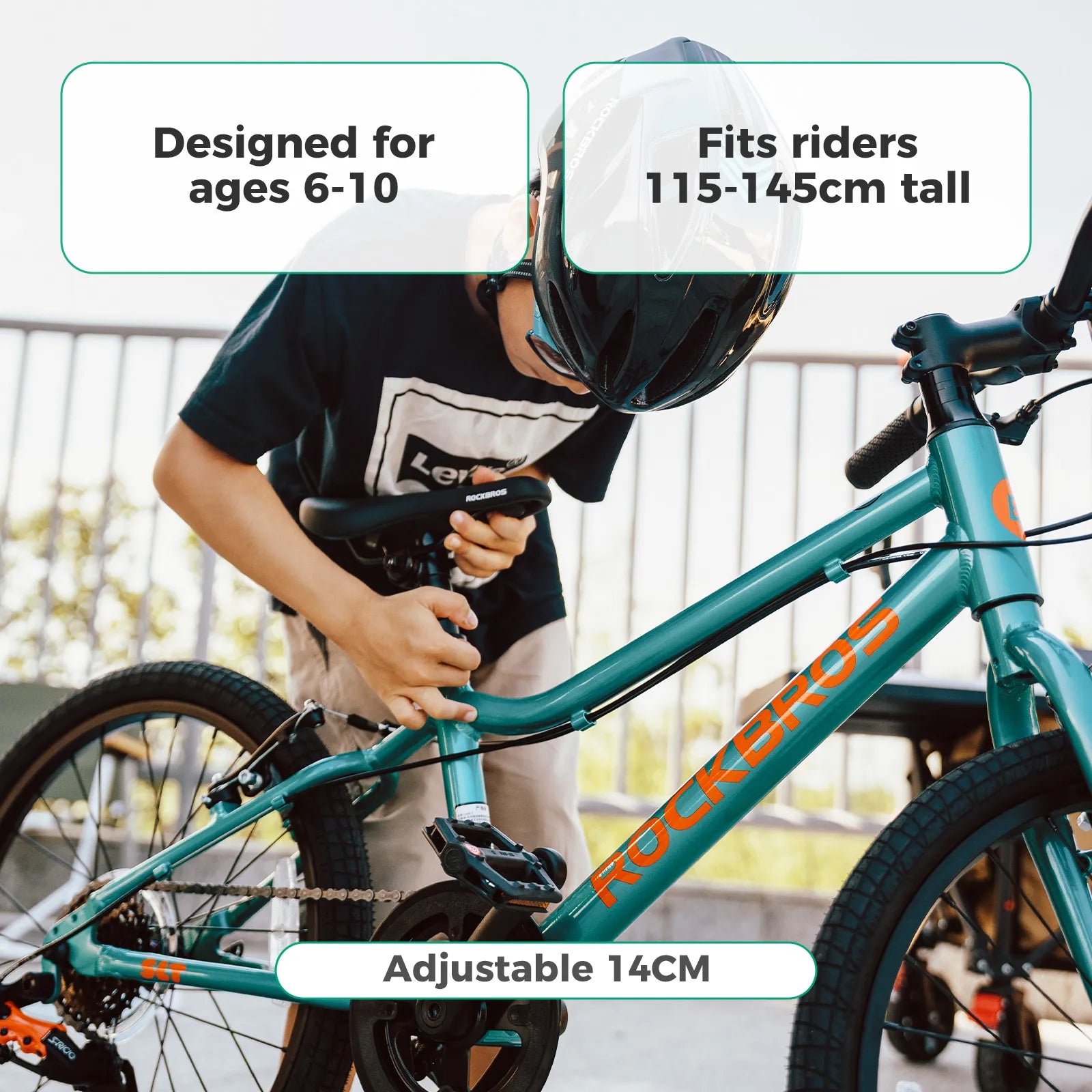Rockbros 20-inch lightweight aluminum mountain bike suitable for children aged 6-10.
#color_pink