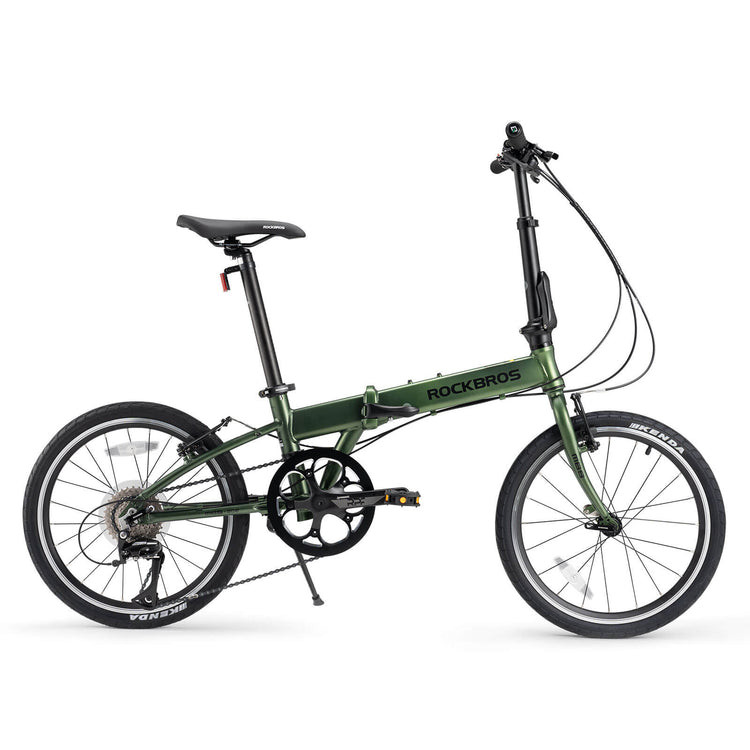 rockbros 20 inch aluminum folding bike 8 speed for city commuting