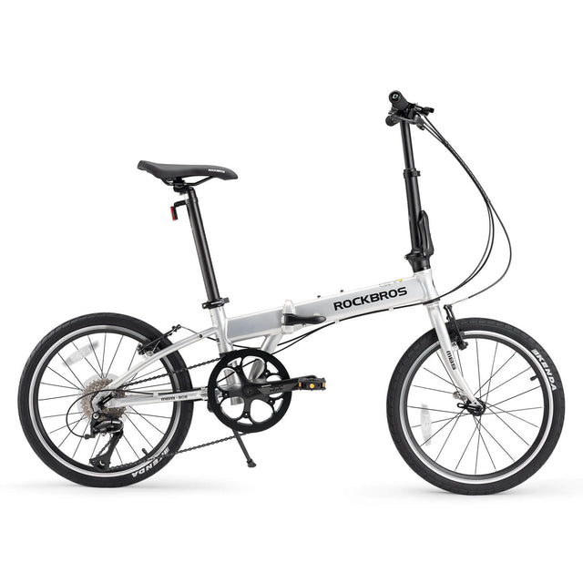 rockbros 20 inch aluminum folding bike 8 speed for city commuting