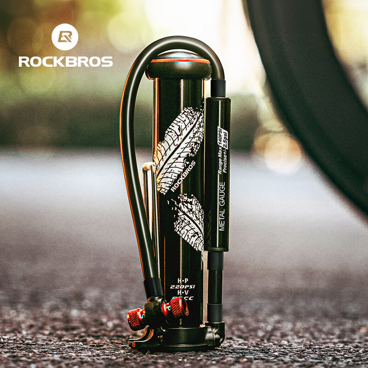 ROCKBROS 220PSI mini portable bike pump for cycling and travel