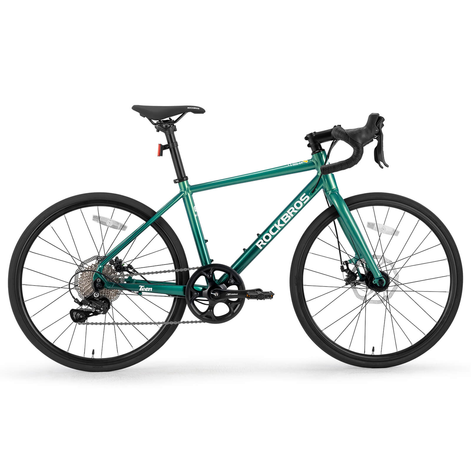 rockbros 22 inch teen road bike with disc brakes and gears for youth riding.
#option_spruce gradient