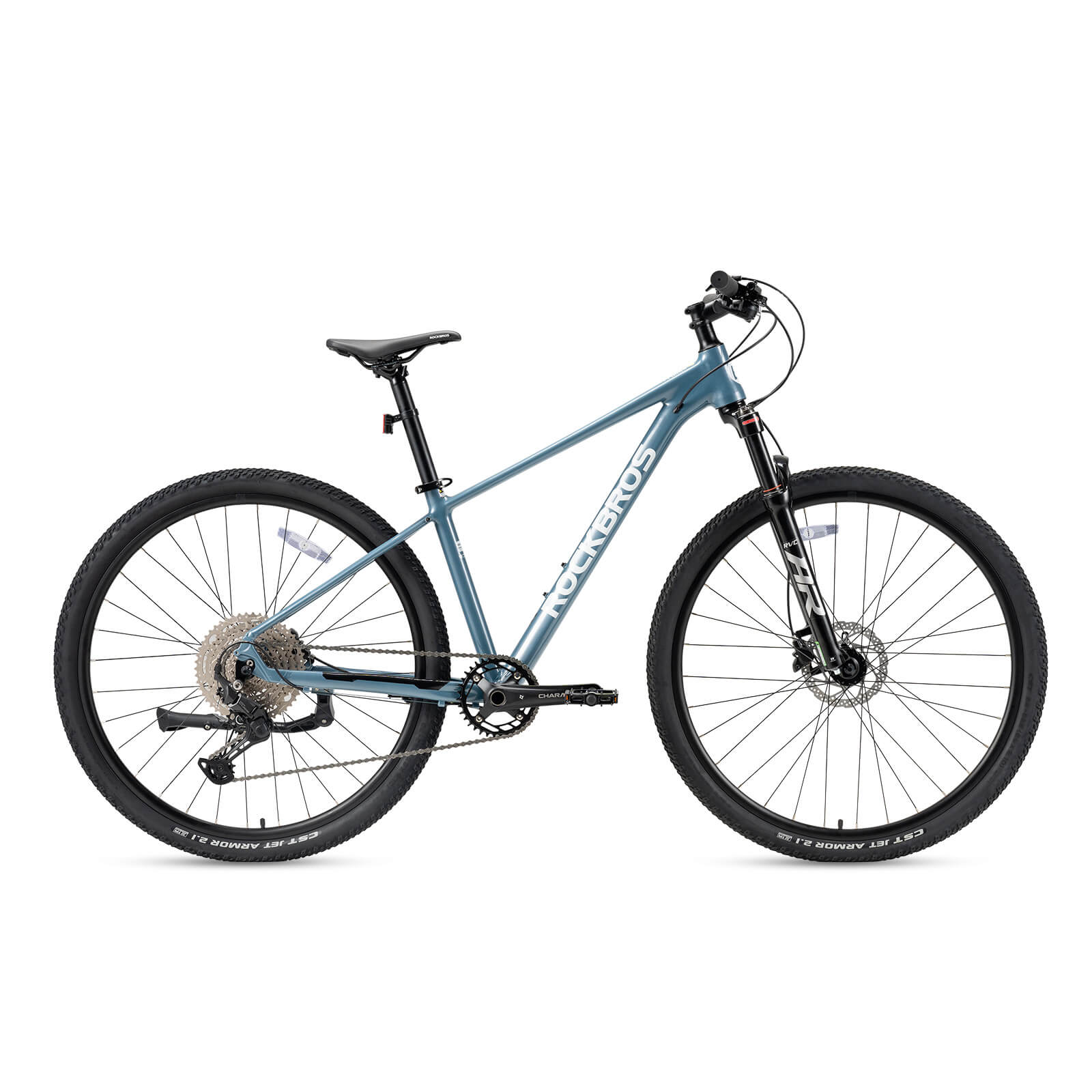 rockbros 29 inch aluminium mountain bike with hydraulic disc brakes for off-road cycling.
#color_blue