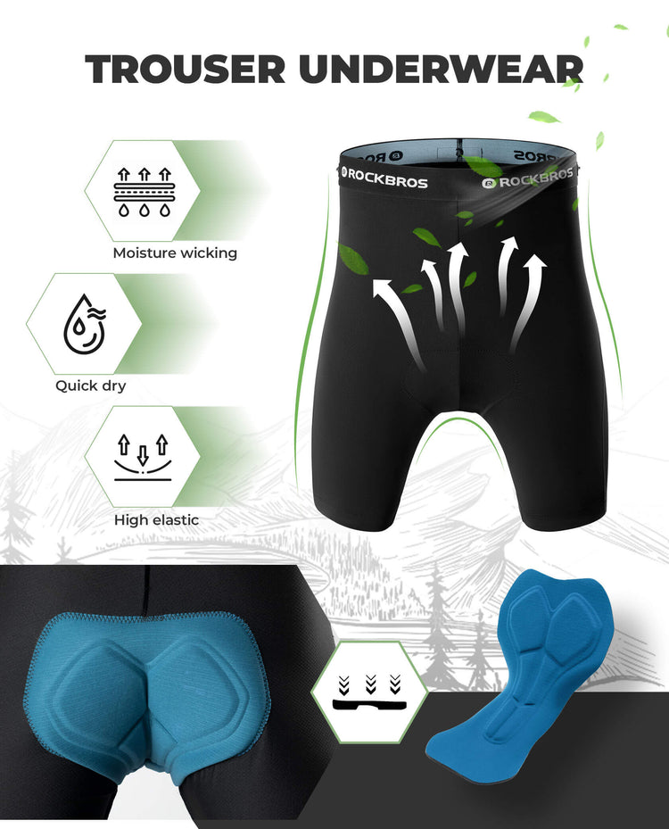 rockbros detachable cycling trousers versatile for all-weather