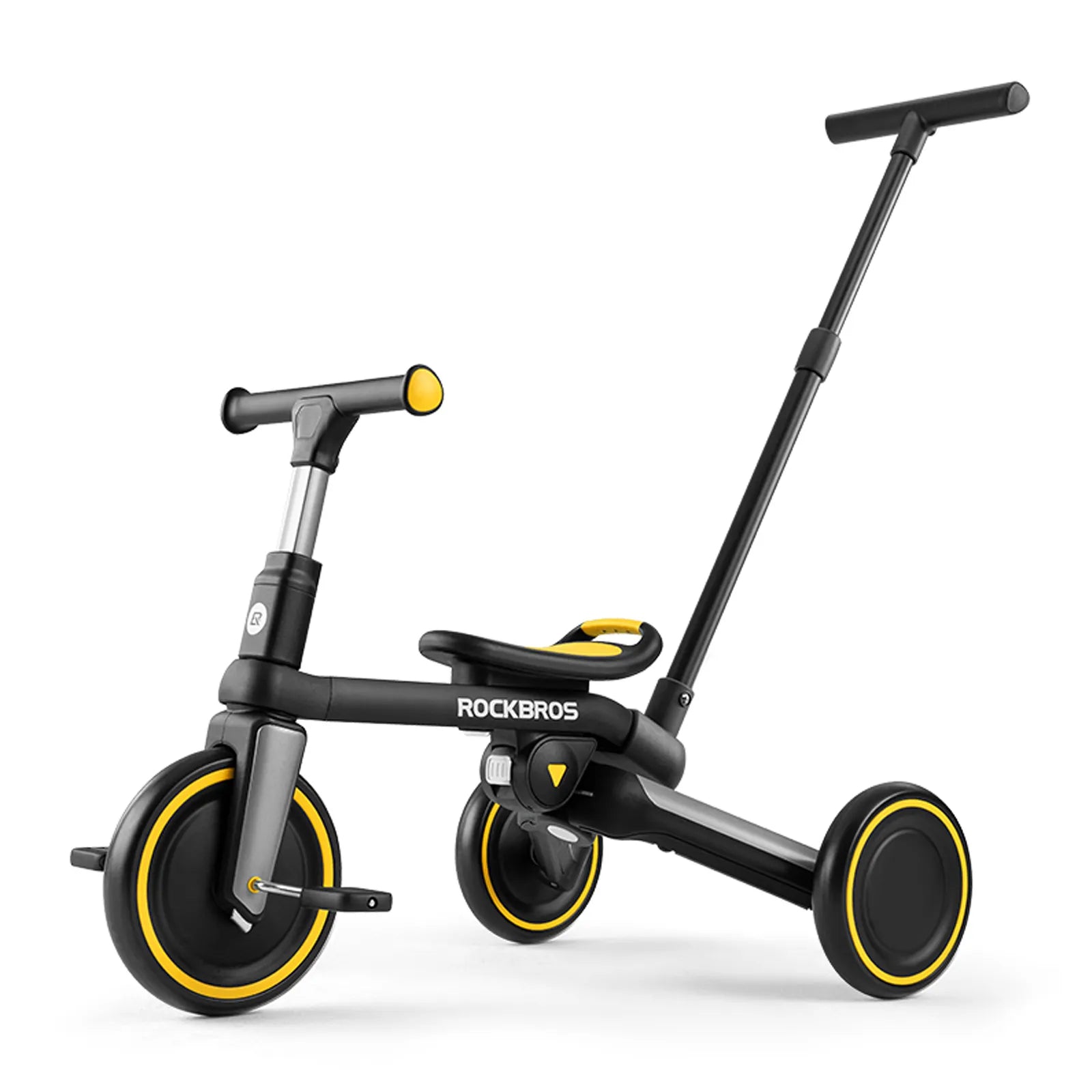 ROCKBROS kids balance bike for toddlers outdoor riding.
#options_Tricycle + Push Handle