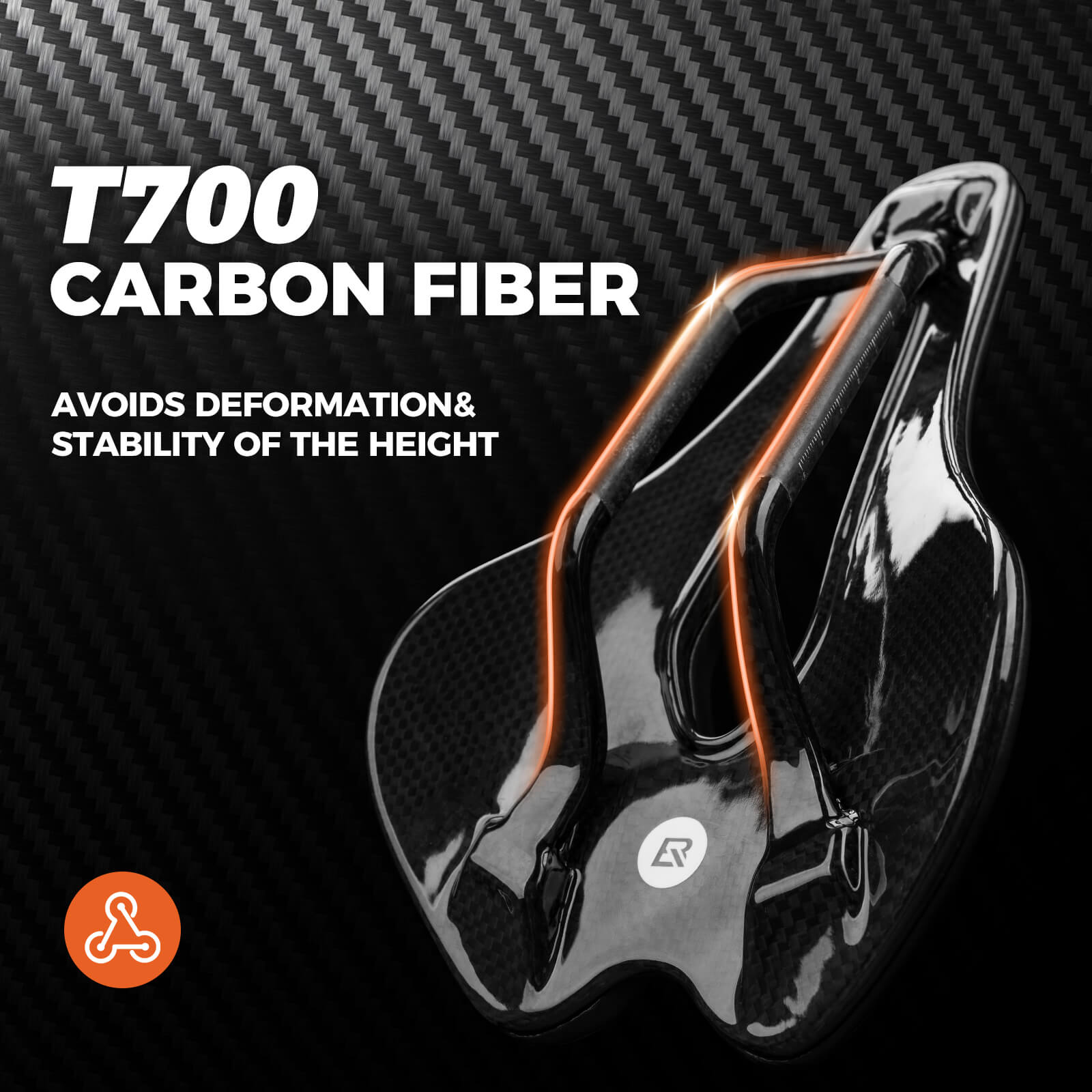 ROCKBROS lightweight hollow bike saddle for long rides.