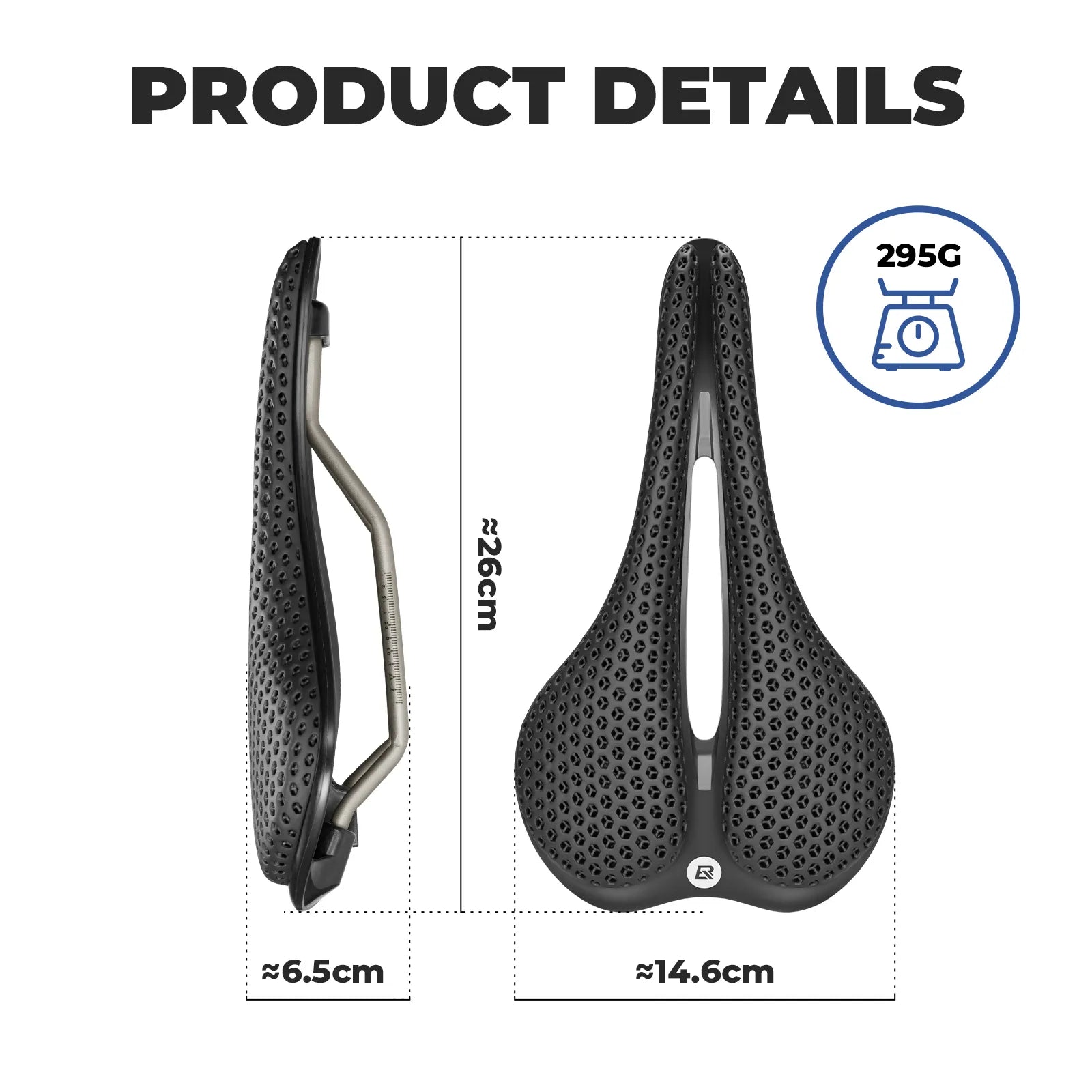 ROCKBROS 3D Printed Cycling Saddle with Pressure Relief