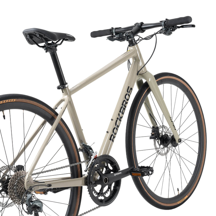 rockbros flat bar disc brake road bike for fitness cycling