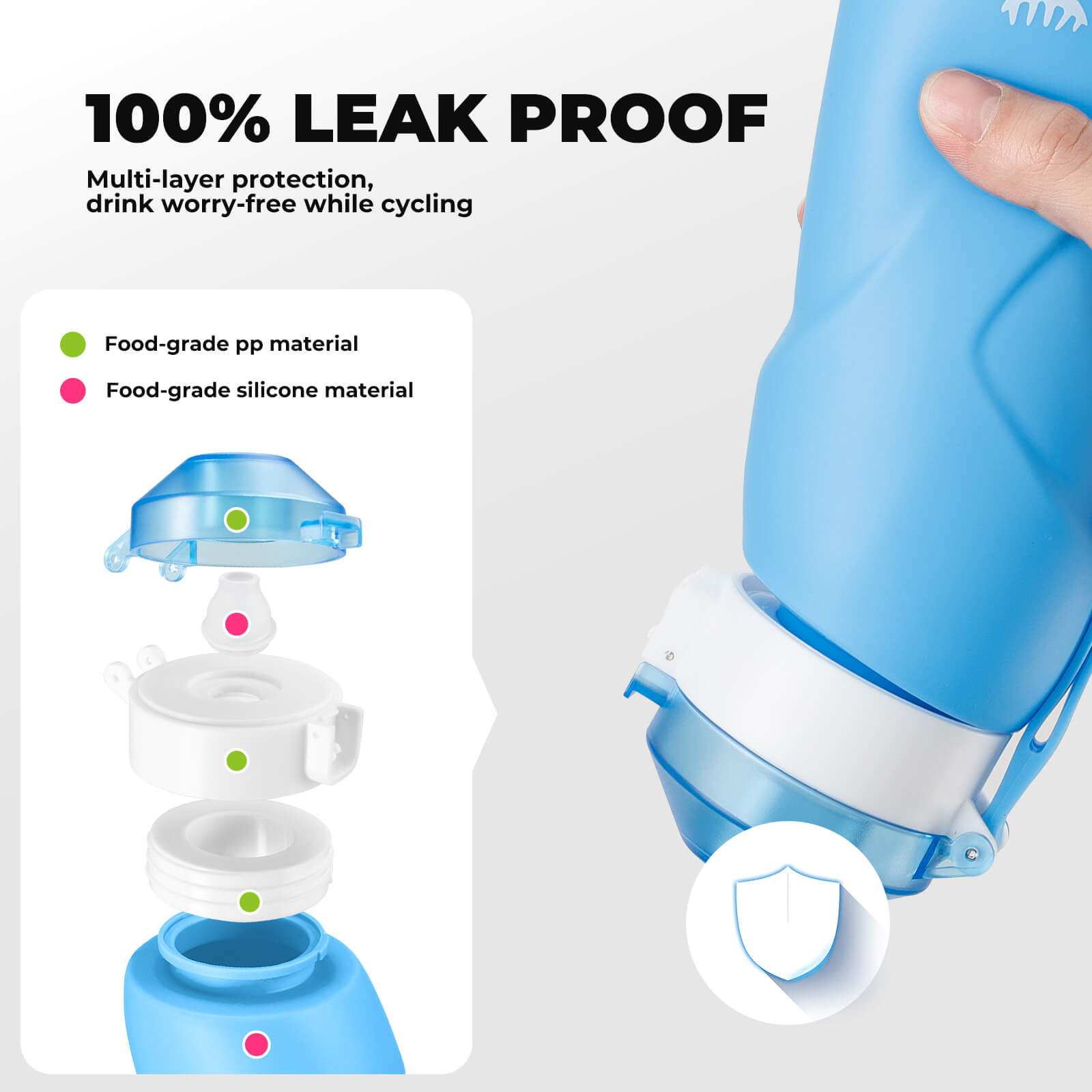 ROCKBROS 700ml BPA-free collapsible silicone water bottle for daily hydration.
#color_blue