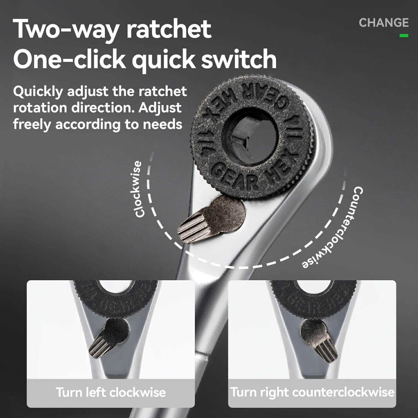 ROCKBROS 72-Tooth Micro Ratchet Handle with S2 Alloy Steel Bits for Bike Repair.