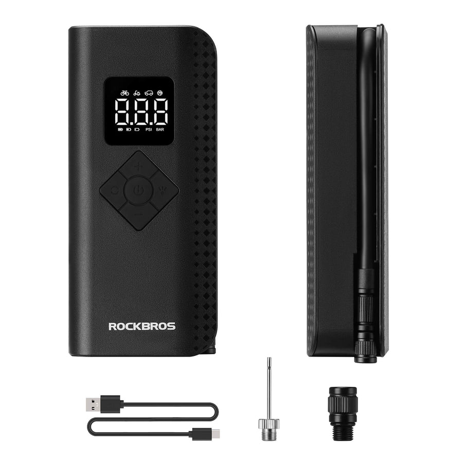 Rockbros A13 150PSI electric bike pump for fast road bike tire inflation