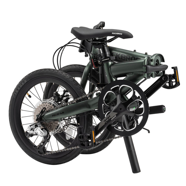 rockbros 16 folding bike disc brake portable city cycling
#color_green