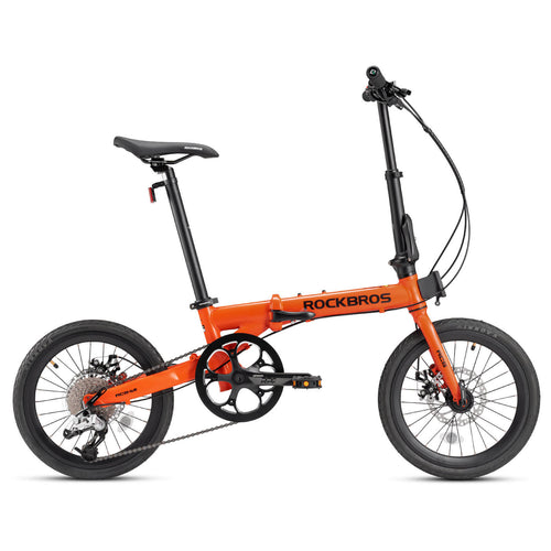 rockbros 16 folding bike disc brake portable city cycling
#color_orange