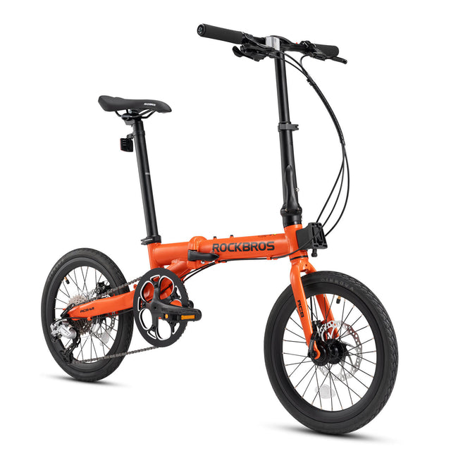 rockbros 16 folding bike disc brake portable city cycling
#color_orange