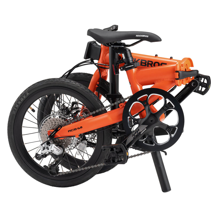 rockbros 16 folding bike disc brake portable city cycling
#color_orange