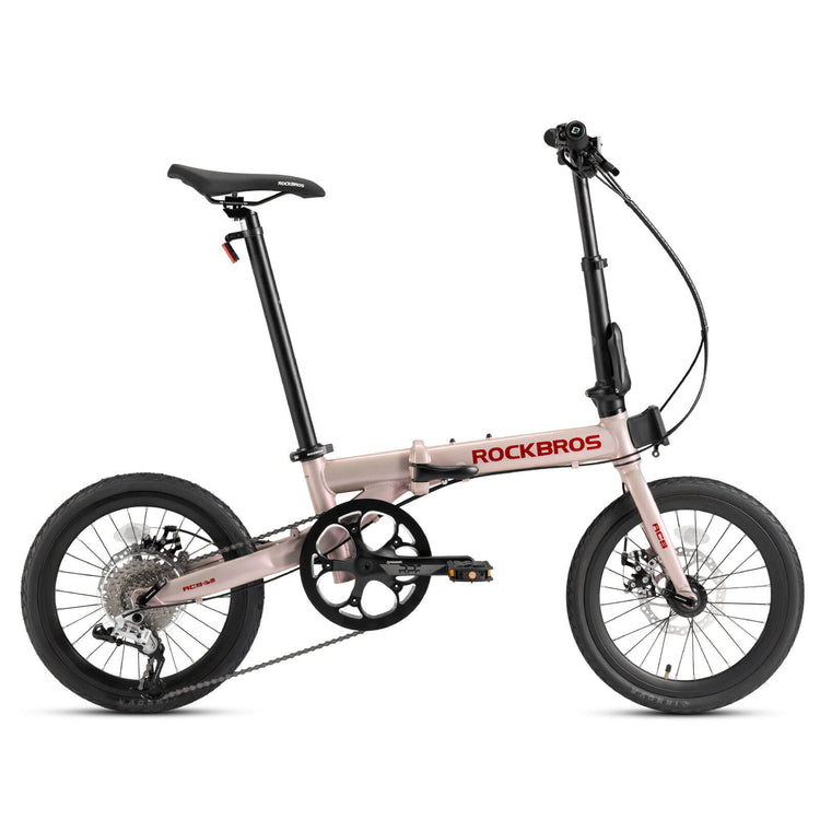 rockbros 16 folding bike disc brake portable city cycling
#color_pink