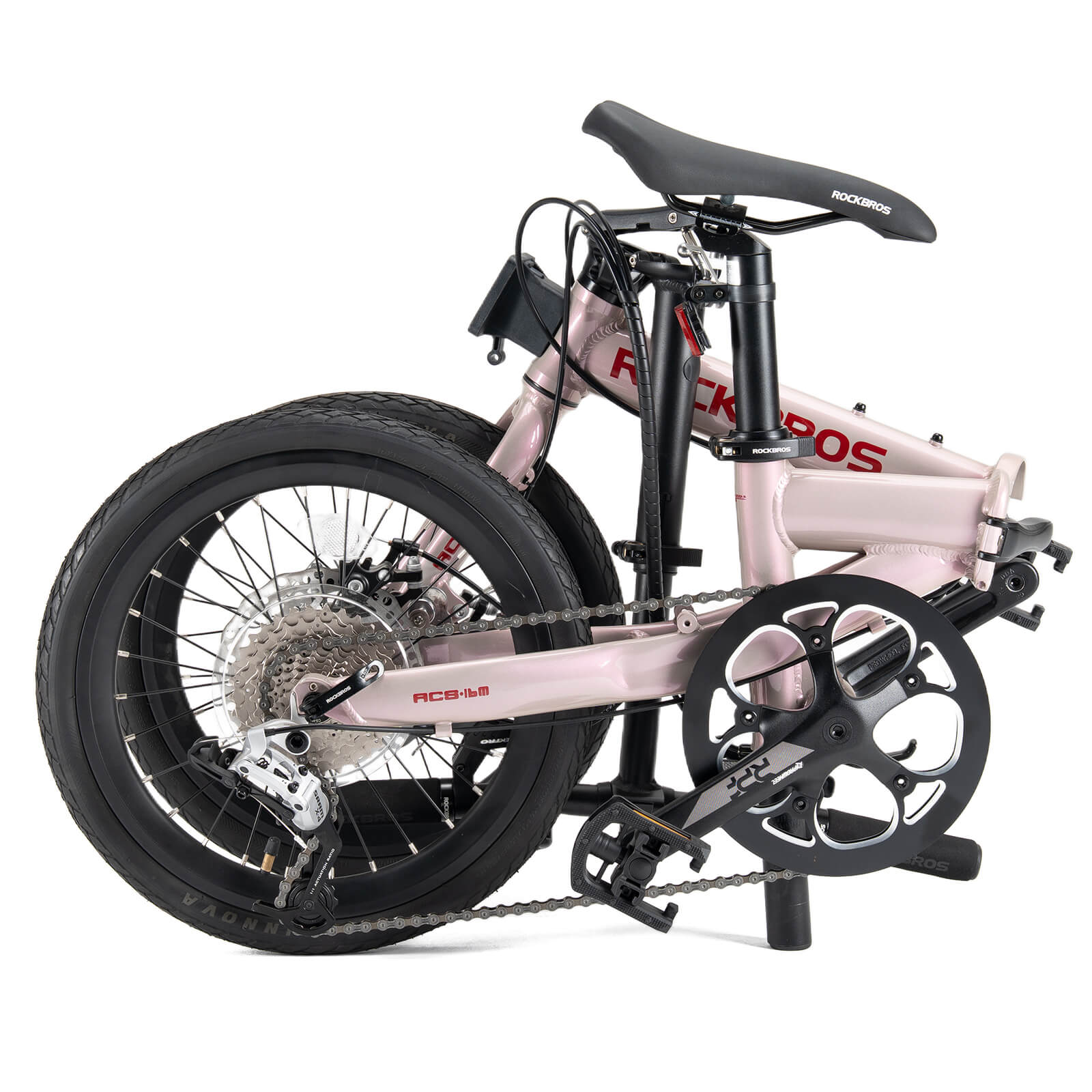 rockbros 16 folding bike disc brake portable city cycling
#color_pink