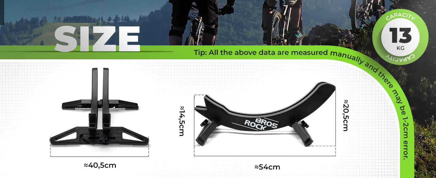 rockbros universal bike stand, suitable for mountain and road bicycles.