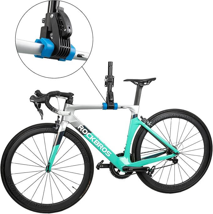 rockbros adjustable hanging bike repair stand for home bicycle maintenance